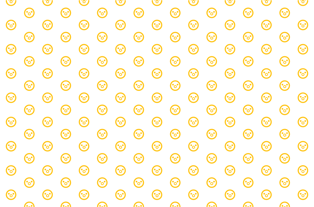 Abstract Yellow Dot Pattern on Transparent Background