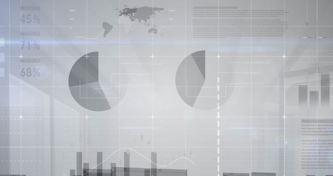 Abstract Business Data Analysis in Digital Interface
