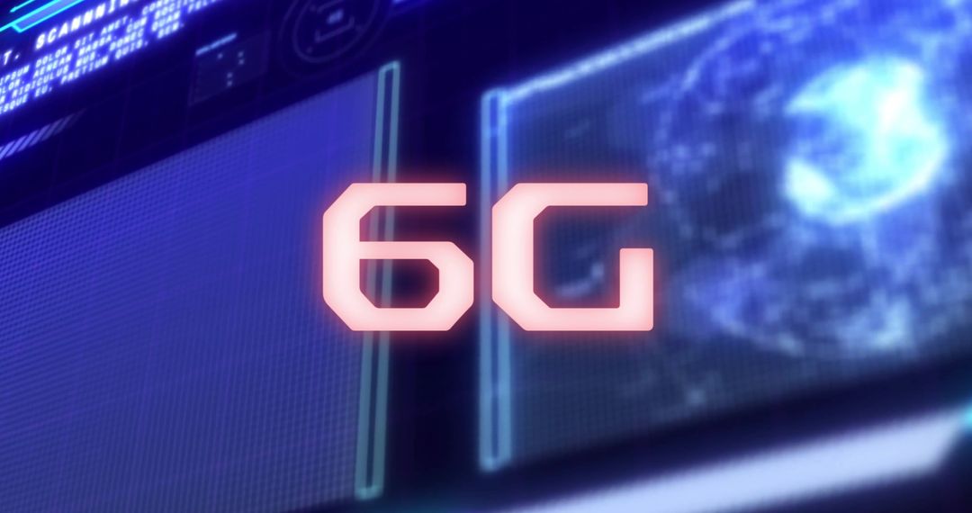 6G Advanced Technology with Futuristic Digital Interface