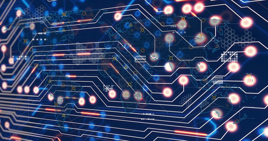 Global Network Connectivity with Digital Nodes and Circuit Pathways