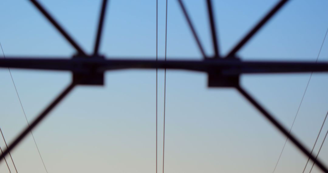 Blurred industrial metal structure at dusk - Free Images, Stock Photos and Pictures on Pikwizard.com