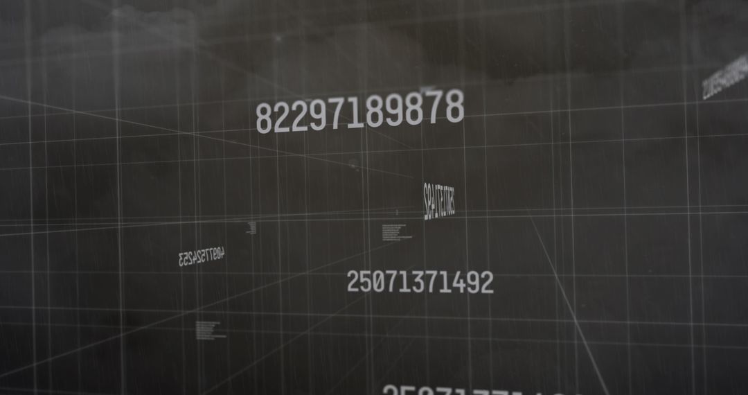 dynamic data visualization with numbers and light trails - Free Images, Stock Photos and Pictures on Pikwizard.com