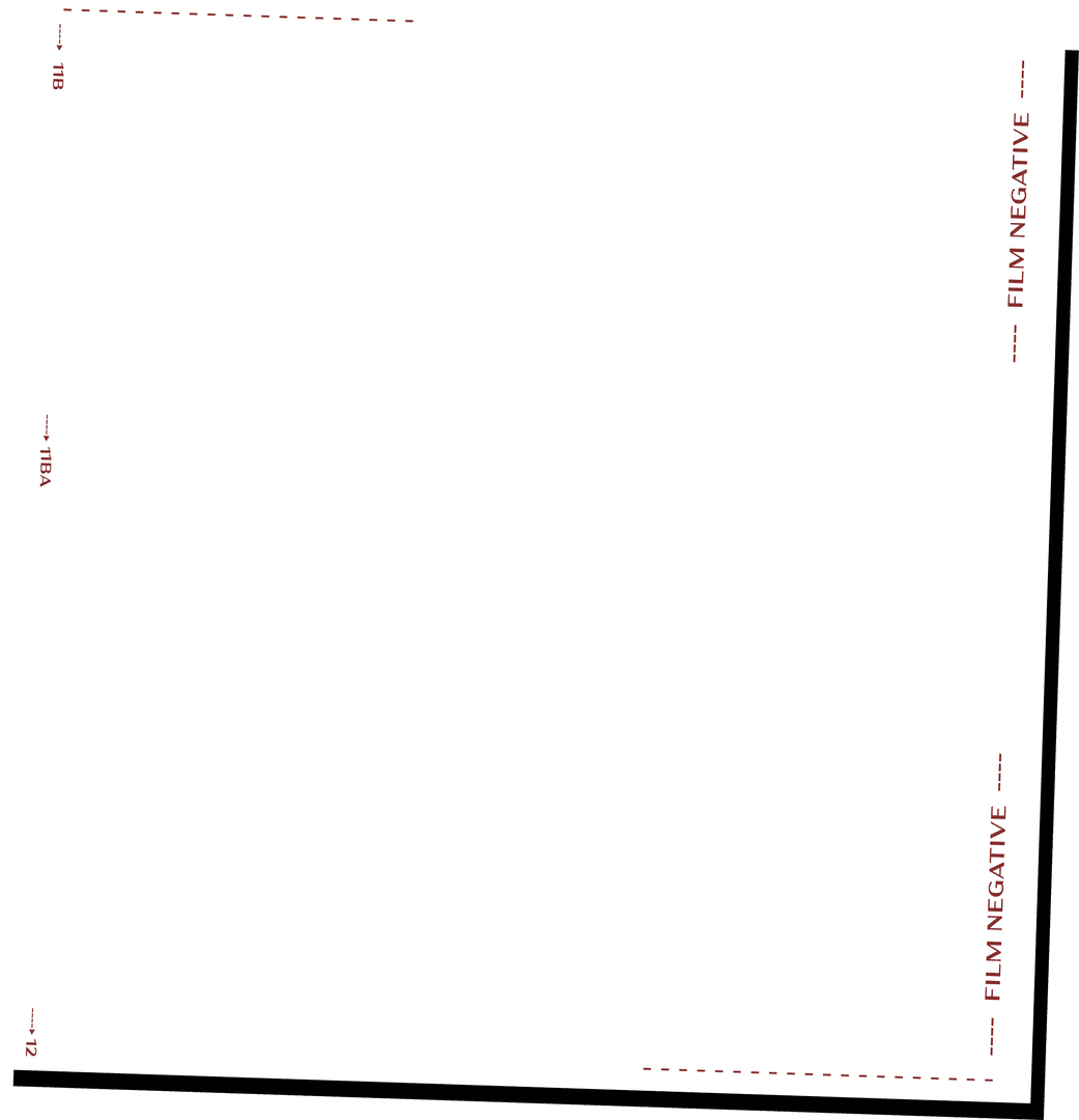 Film Negative Frame with Transparent Background for Artistic Design