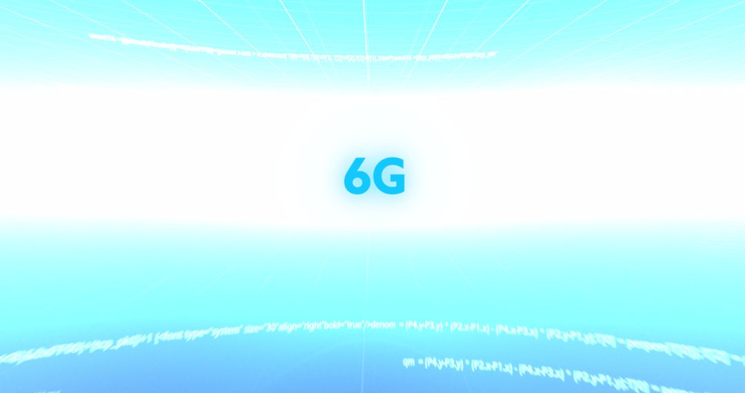 Futuristic 6G Technology Display with Virtual Scanning Concept