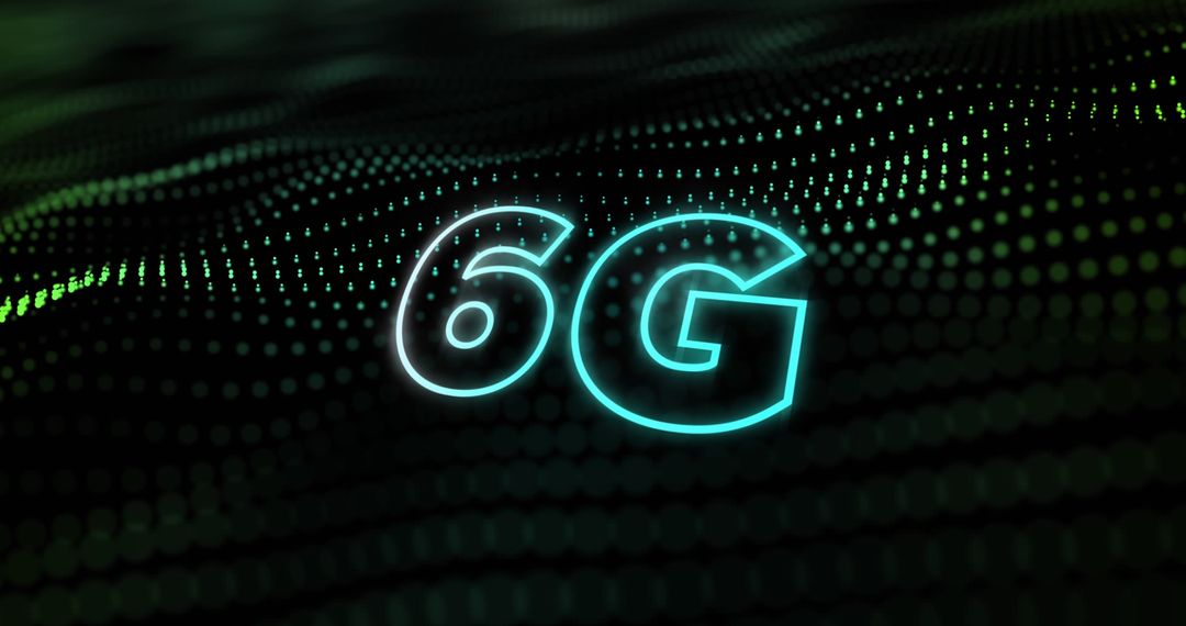 Futuristic 6G Concept on Abstract Digital Interface