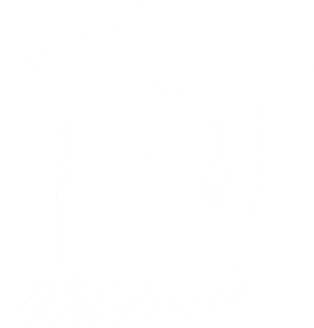 Transparent Graduation Hat Sketch Illustration