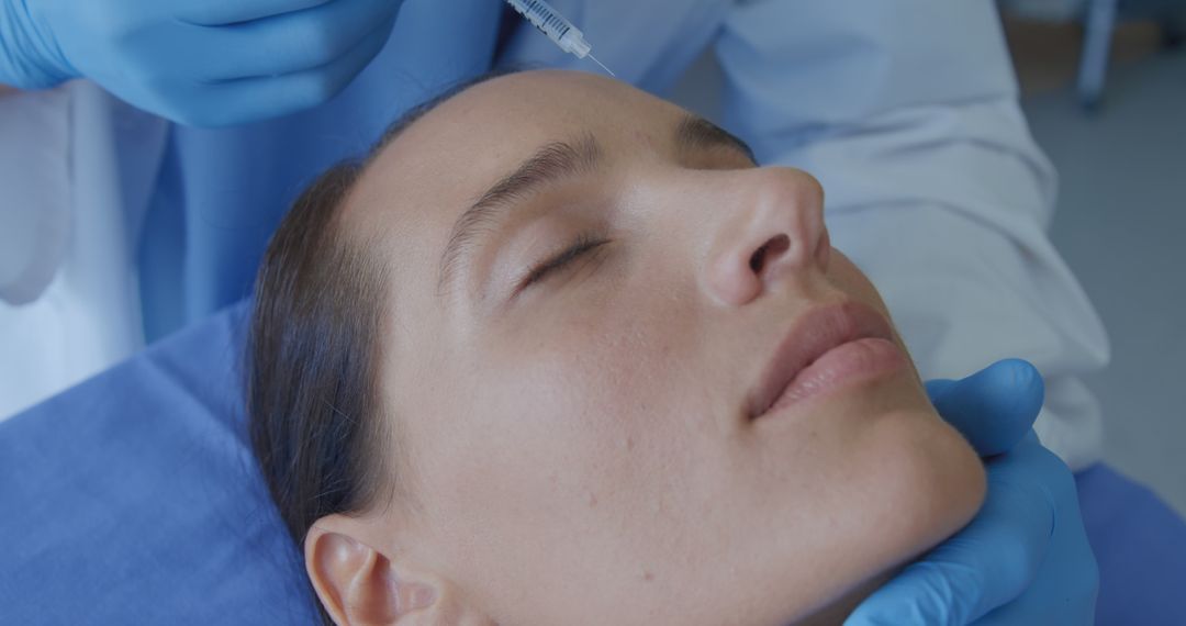 Doctor Administering Botox Injection To Female Patient - Free Images, Stock Photos and Pictures on Pikwizard.com