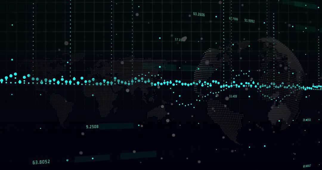 global data analytics over world map with numeric statistics - Free Images, Stock Photos and Pictures on Pikwizard.com