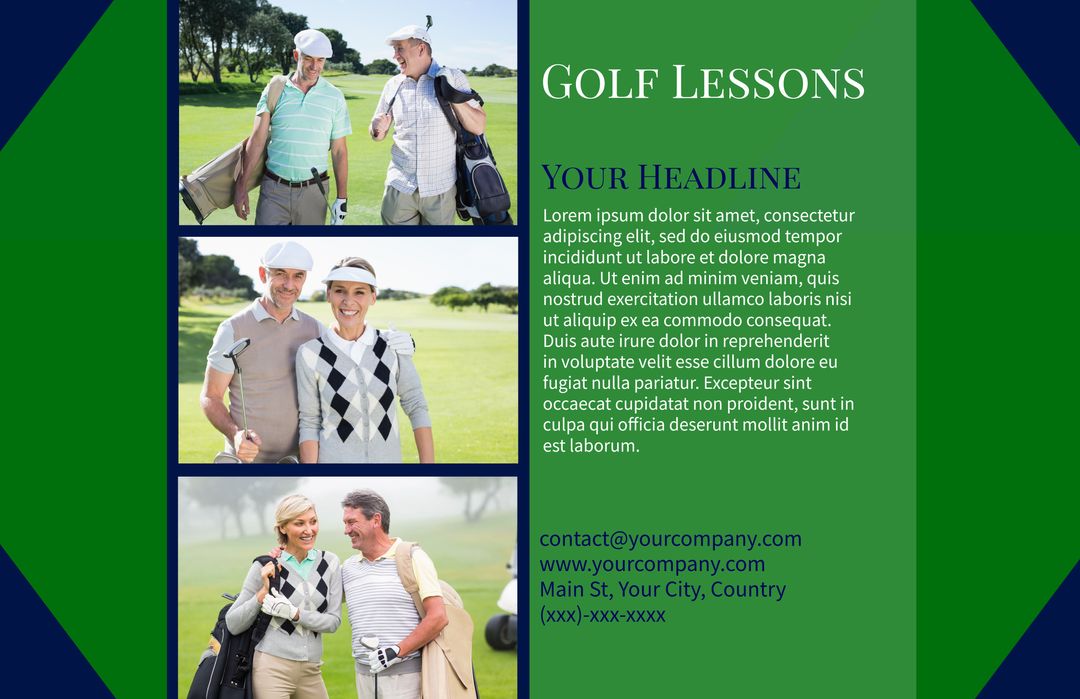 Golf Lessons with Professional Instructors - Download Free Stock Templates Pikwizard.com