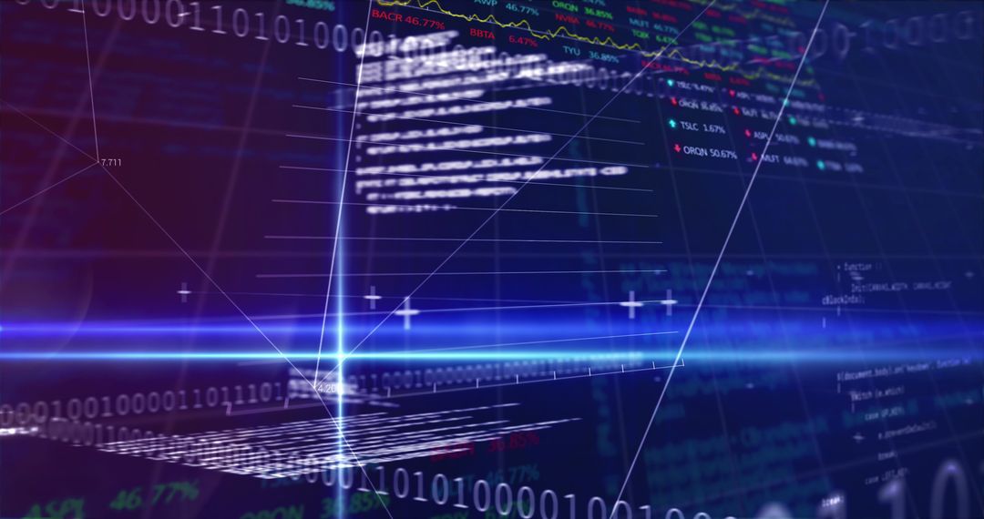 Financial Data Processing with Binary Code and Grid Aesthetics - Free Images, Stock Photos and Pictures on Pikwizard.com