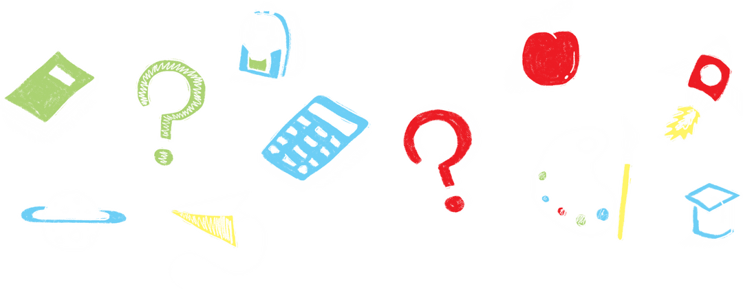 Transparent School Supplies Sketch Illustrations