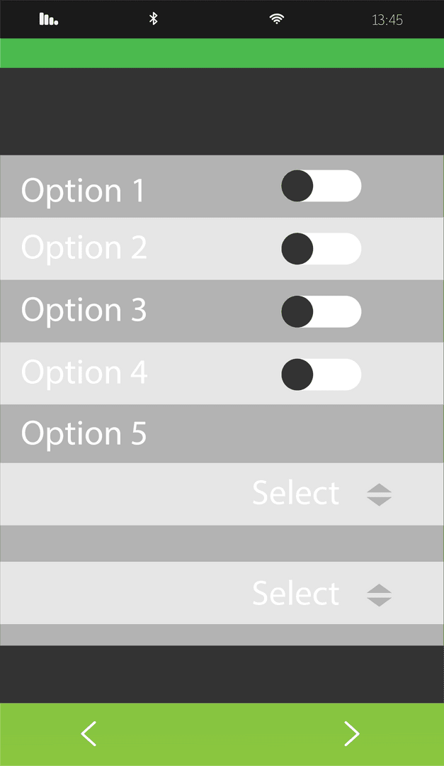 Digital Smartphone Screen Options on Transparent Background
