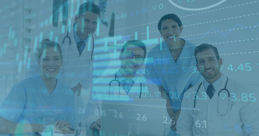 Medical Team Analyzing Digital Data for Healthcare Solutions