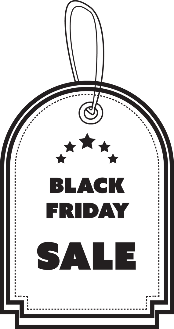 Transparent Black Friday Sale Badge with Stars - Download Free Stock Images Pikwizard.com