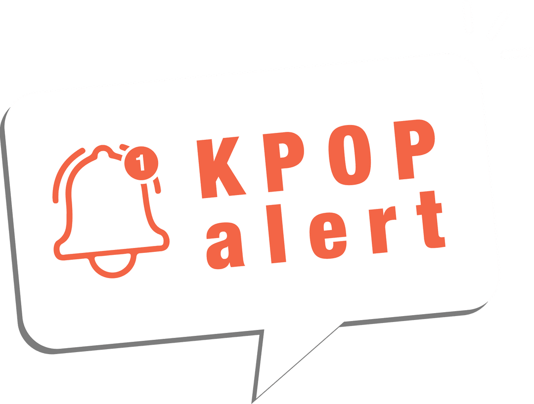 Transparent Flat K-pop Alert Notification with Bell Icon