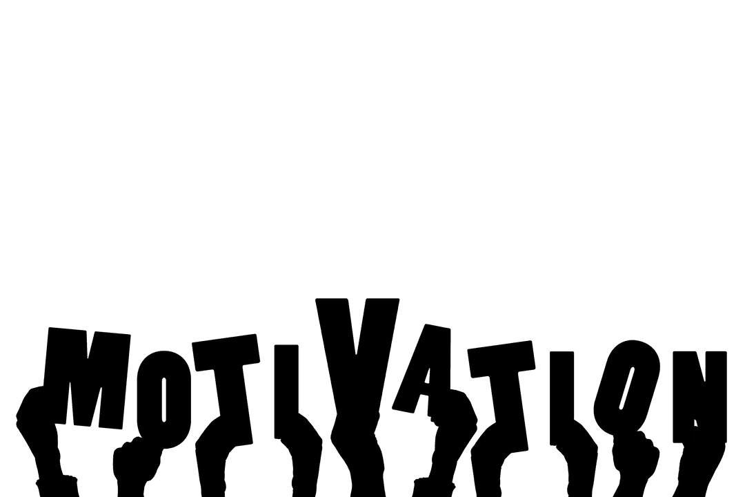 Inspirational Hands Illustration with Motivational Text on Transparent Background