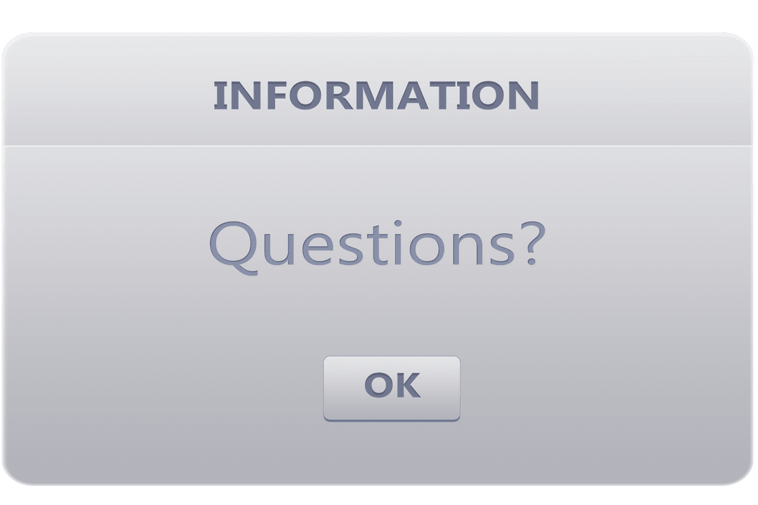 Digital Pop-Up with Questions Text on Transparent Design - Download Free Stock Images Pikwizard.com