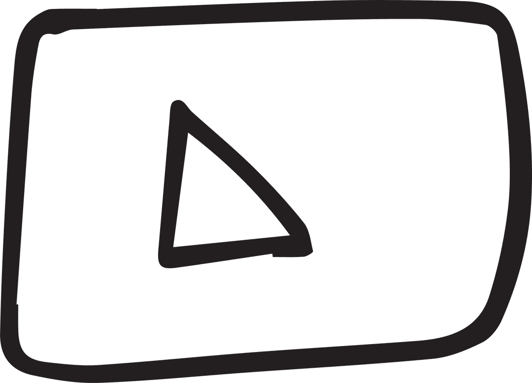 Black Geometric Shapes on Transparent Background Illustration