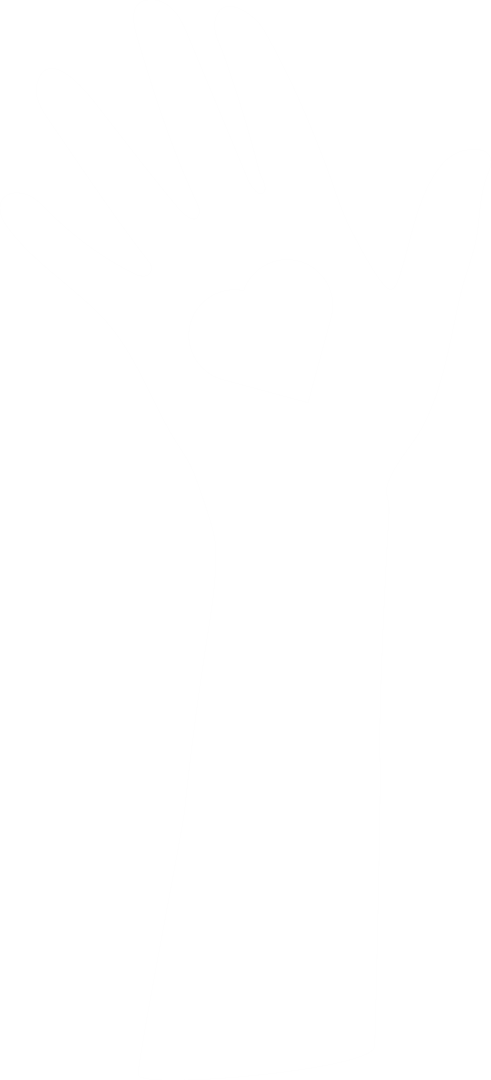 Transparent Silhouette of Hand with Heart on Palm