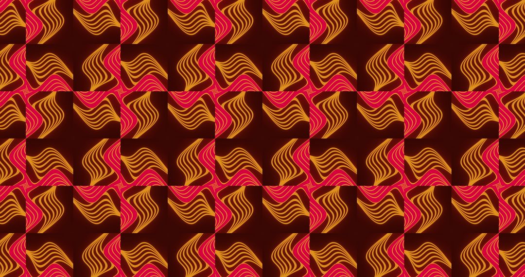 Vibrant Abstract Pattern Looped Geometric Design
