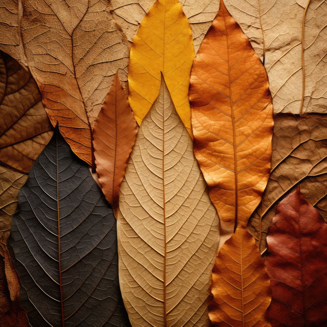 Colorful Autumn Leaves Background with Natural Texture - Free Images, Stock Photos and Pictures on Pikwizard.com