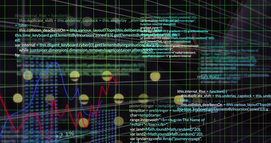 Digital Data Visualization and Code on Modern Interface