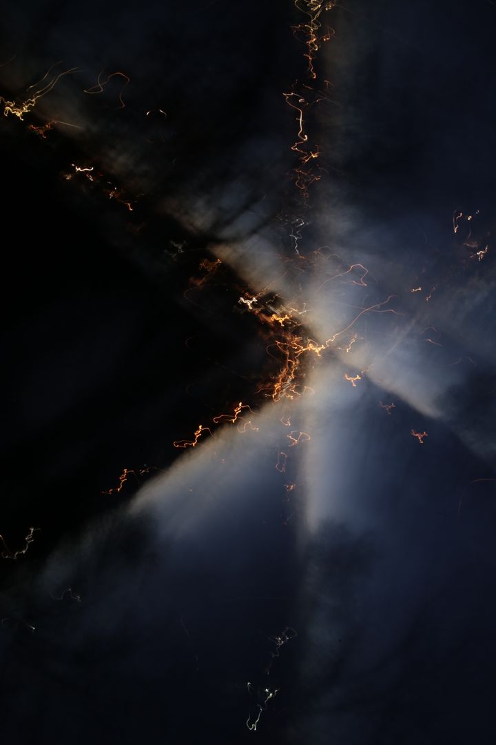 Abstract Light Streaks in Dark Night Sky - Free Images, Stock Photos and Pictures on Pikwizard.com