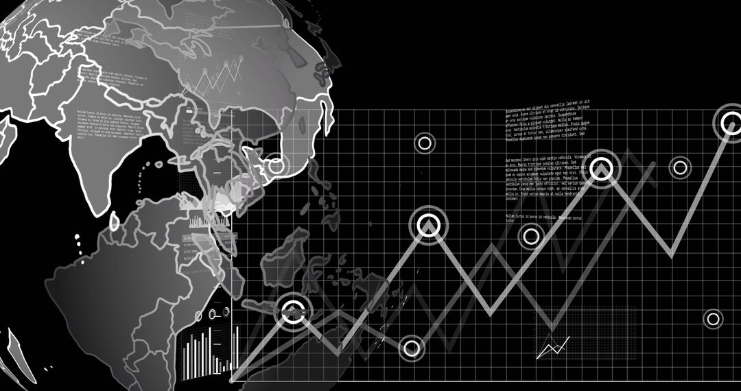 Global Financial Data Processing with World Map