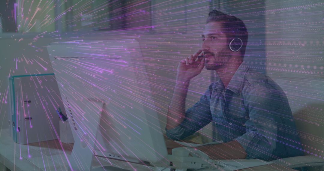 Innovative IT Professional Working on Digital Solutions