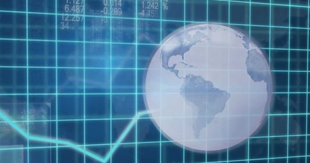 Global Business Data Analytics Concept with Digital Interface