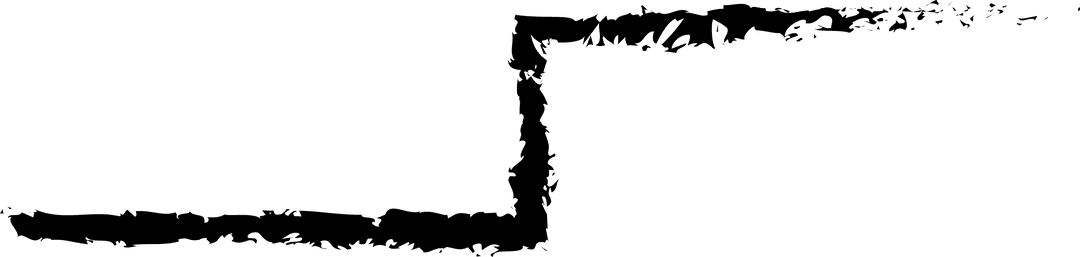 Geometric Black Line on Transparent Background