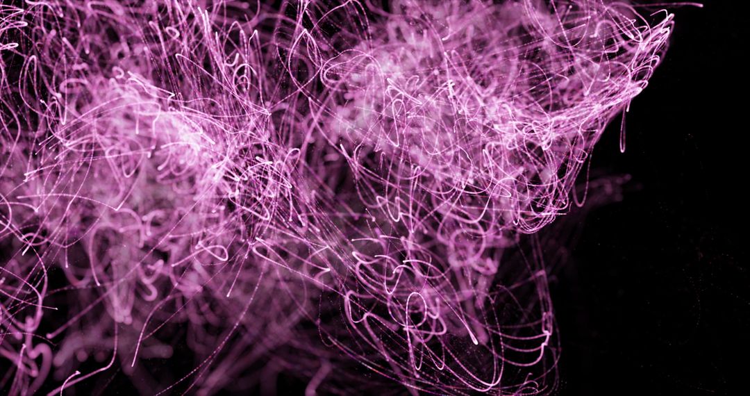 Elegant Pink Light Trails on Dark Background