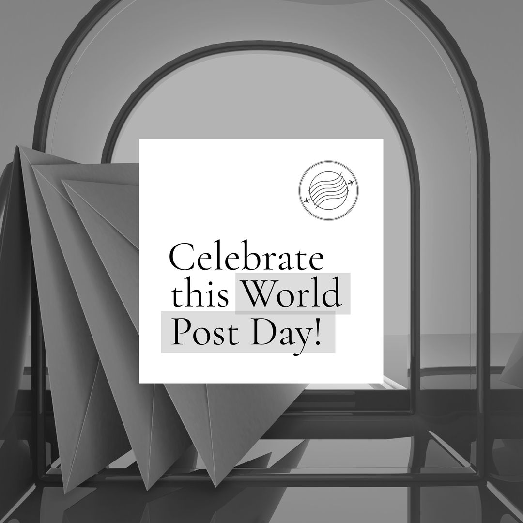 World Post Day Celebration Concept with Envelopes