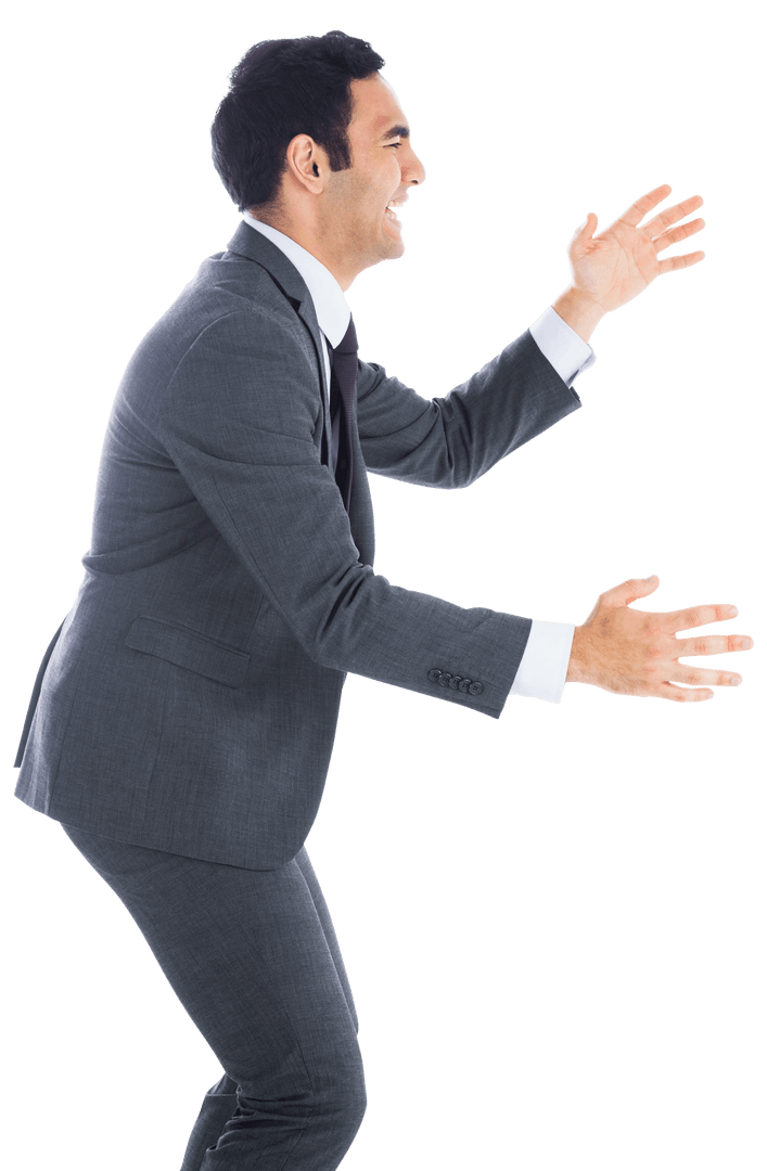 Transparent PNG of Emotional Businessman Reacting