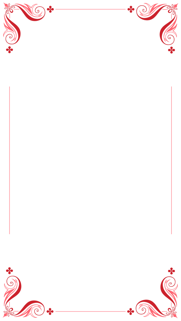 Elegant Red Ornate Border with Scrollwork on Transparent Background - Download Free Stock Images Pikwizard.com