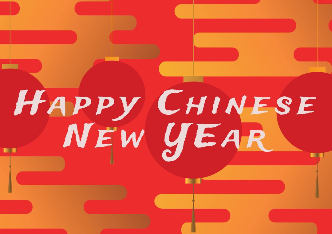 Vibrant Red Lanterns Celebrating Chinese New Year