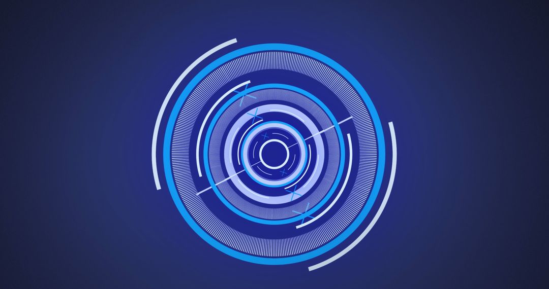 Futuristic Neon Circular Scanner Design