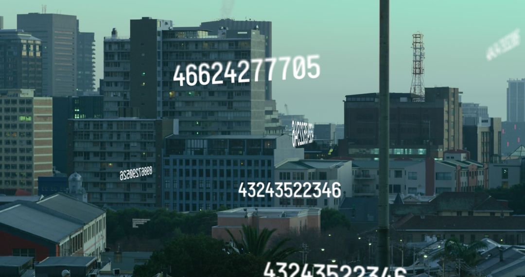 Digital Data Overlays Transforming Urban Cityscape