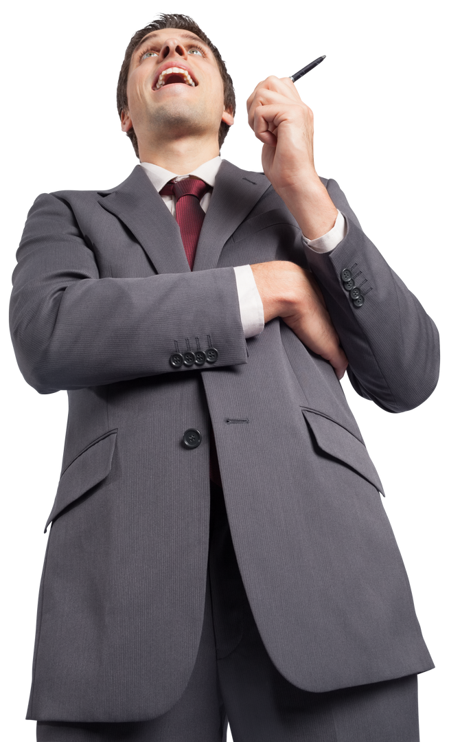 Caucasian Businessman Standing Confidently on Transparent Background - Download Free Stock Images Pikwizard.com