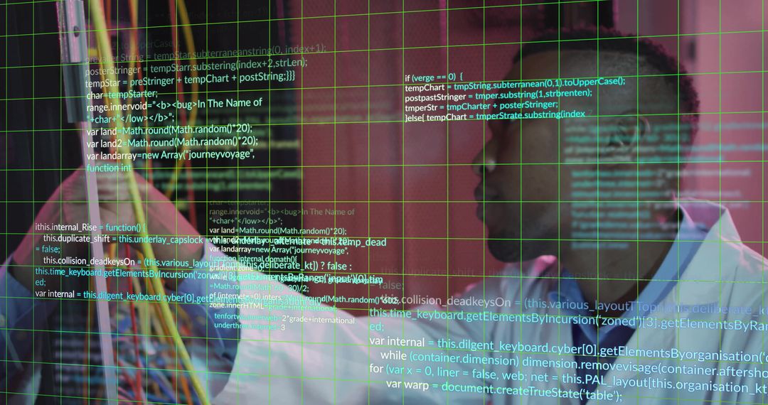 Data Processing Scientist Analyzing Code in Server Room - Free Images, Stock Photos and Pictures on Pikwizard.com