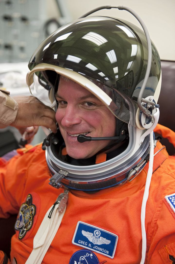 NASA Astronaut Preparing for STS-134 Launch at Kennedy Space Center