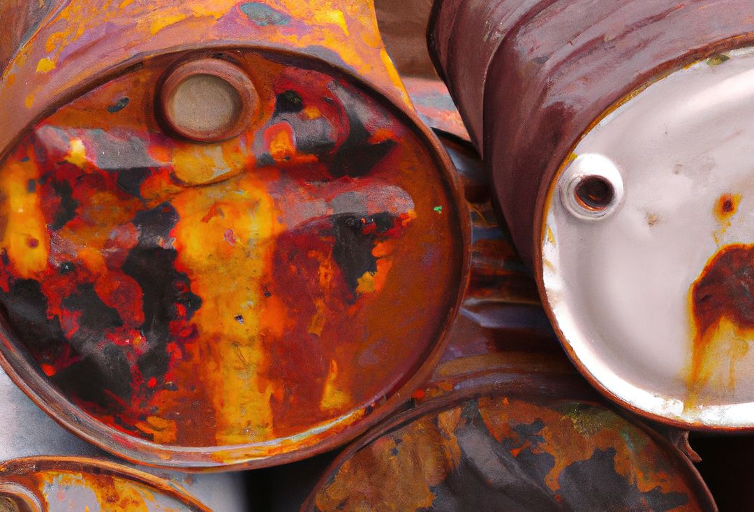 Close up of old oil drums created using generative ai technology - Free Images, Stock Photos and Pictures on Pikwizard.com