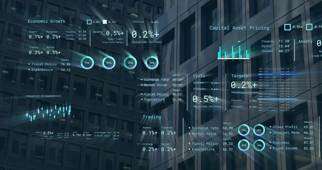 Financial Data Processing in Urban Environment Concept