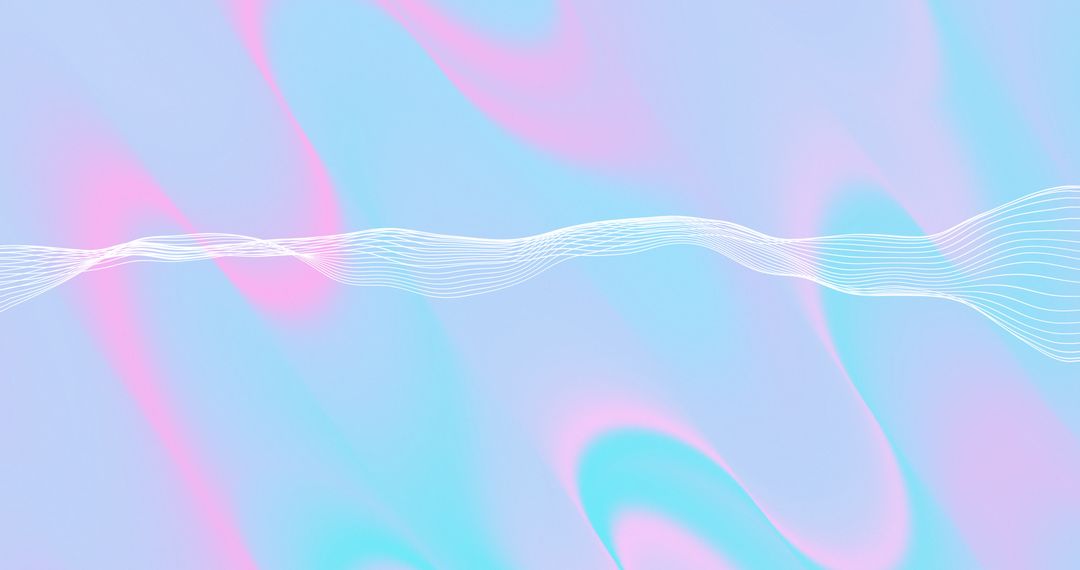 Abstract Digital Network over Pastel Background
