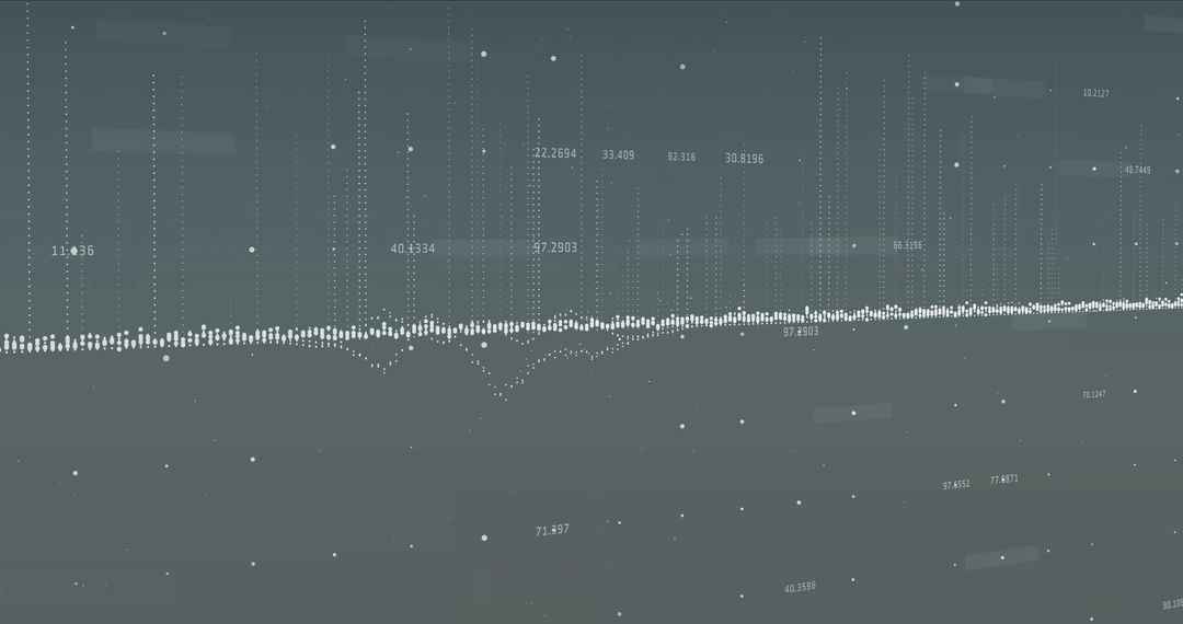 Abstract Digital Financial Data Stream Visualization