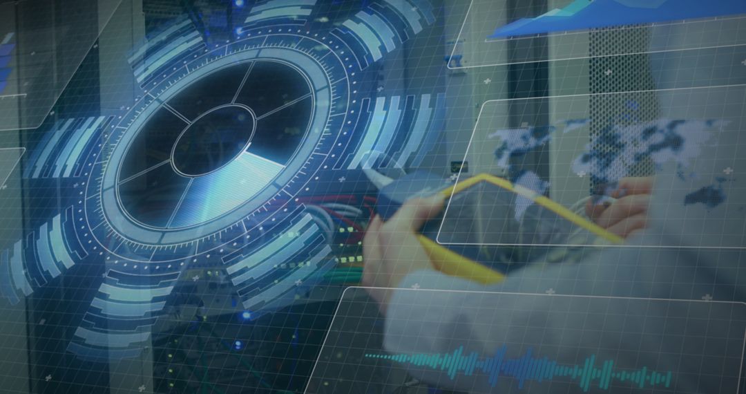 Futuristic Data Processing with Technology Concept