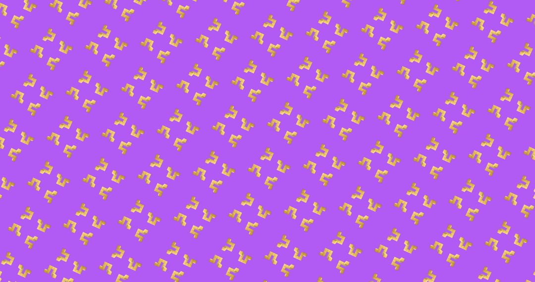 Vibrant Musical Notes Pattern on Purple Background