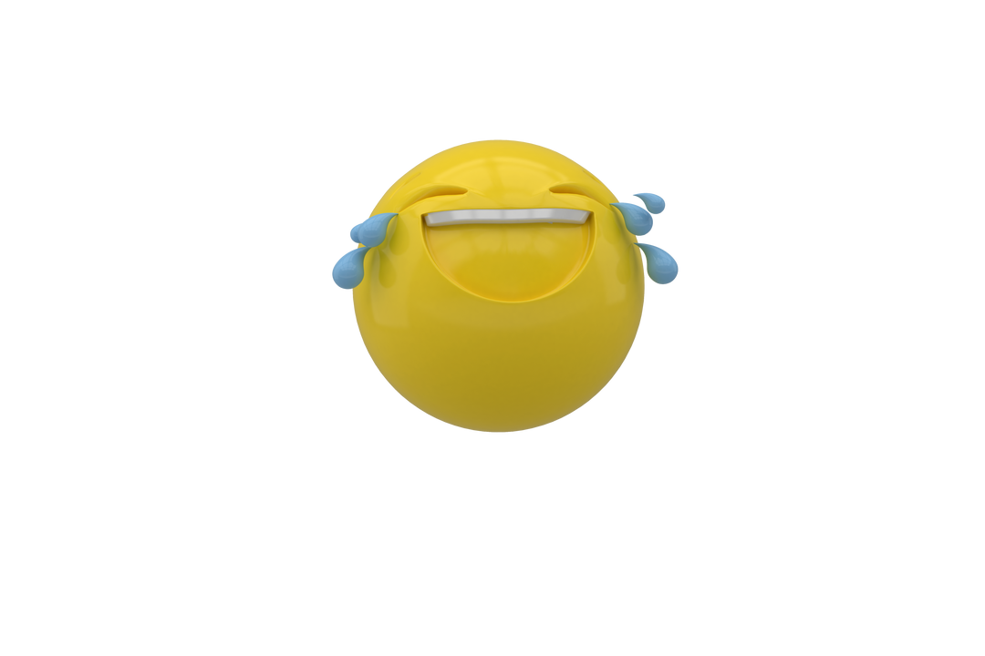 Transparent 3D Laughing Emoji with Tears Drop - Download Free Stock Images Pikwizard.com