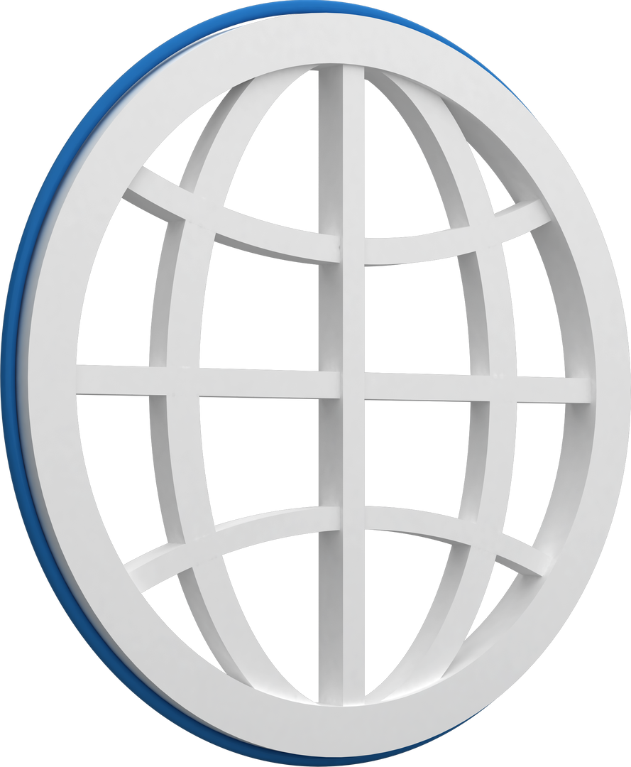 3D Transparent Symbol of Globe Isolated on White Background - Download Free Stock Images Pikwizard.com