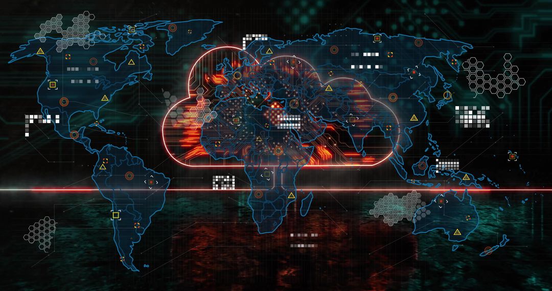 Global Connectivity and Cloud Computing Concept